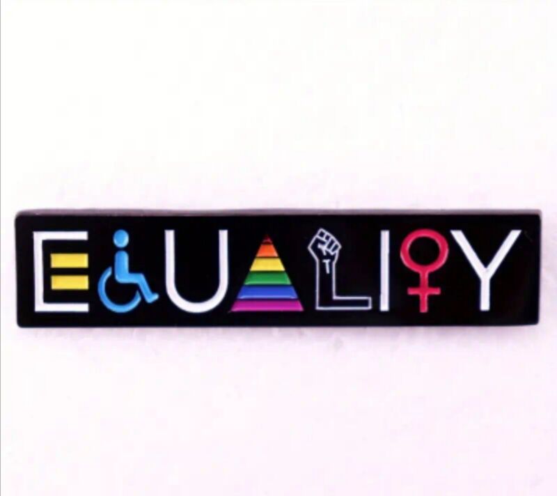 Equality Symbols Sexuality Gender Race Disability Awareness Brooch Hat/Lapel Pin