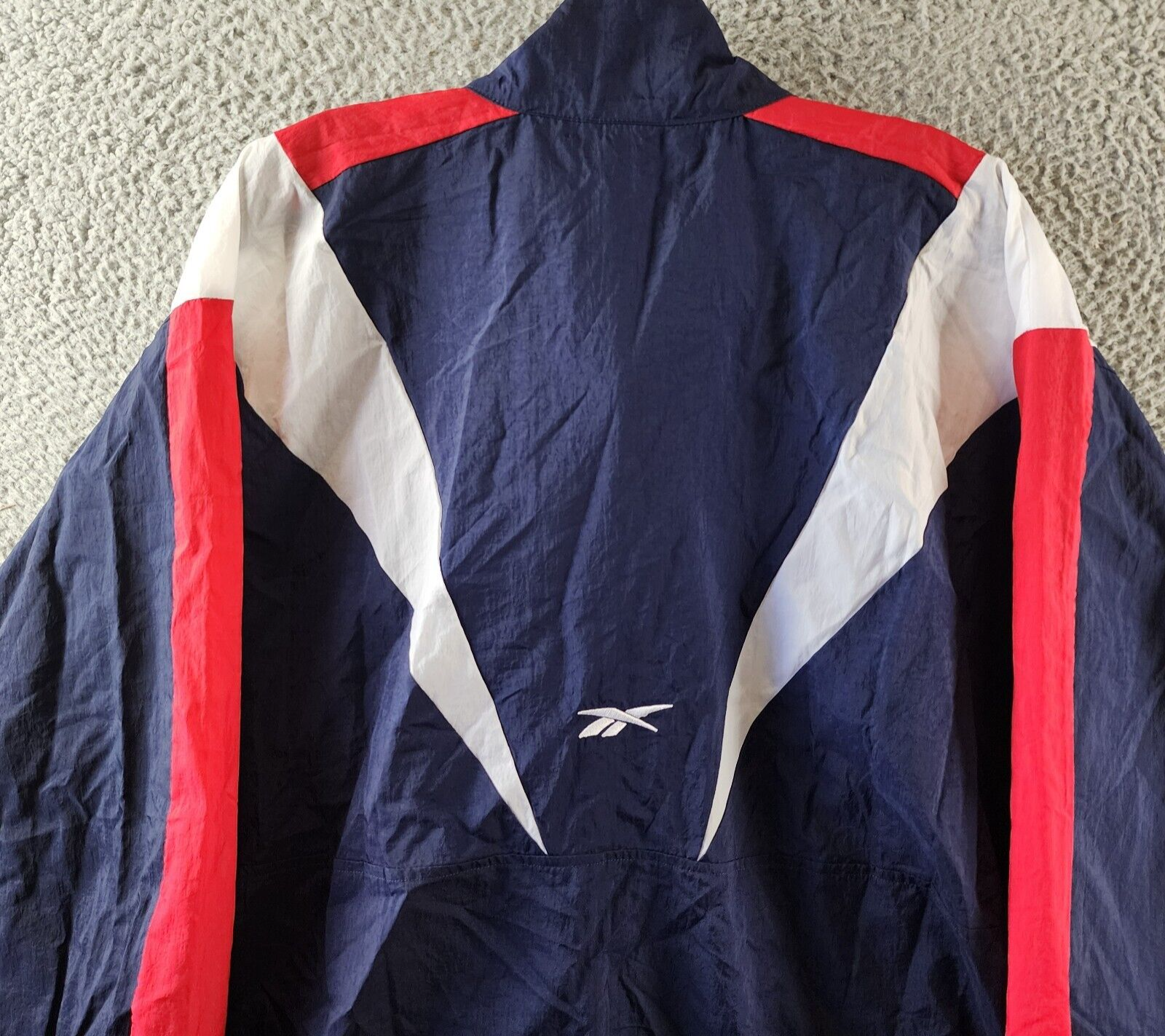 Reebok Plus Size Zip-Front Long-Sleeve Colorblocked Jacket Women's 1X 16W Navy - Picture 14 of 14