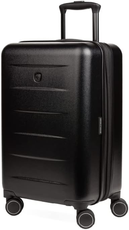 With Spinner Wheels, Black, Carry-on 18-inch