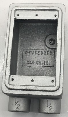 FSS150 O.Z./GEDNEY NEW OTHER 1/2-INCH GRAY IRON TYPE FSS SHALLOW 1-GANG CAST DEV