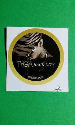 TYGA RACK CITY MUSIC NAME TITLE HEAD DOWN GETGLUE GET GLUE SM 1.5'' STICKER