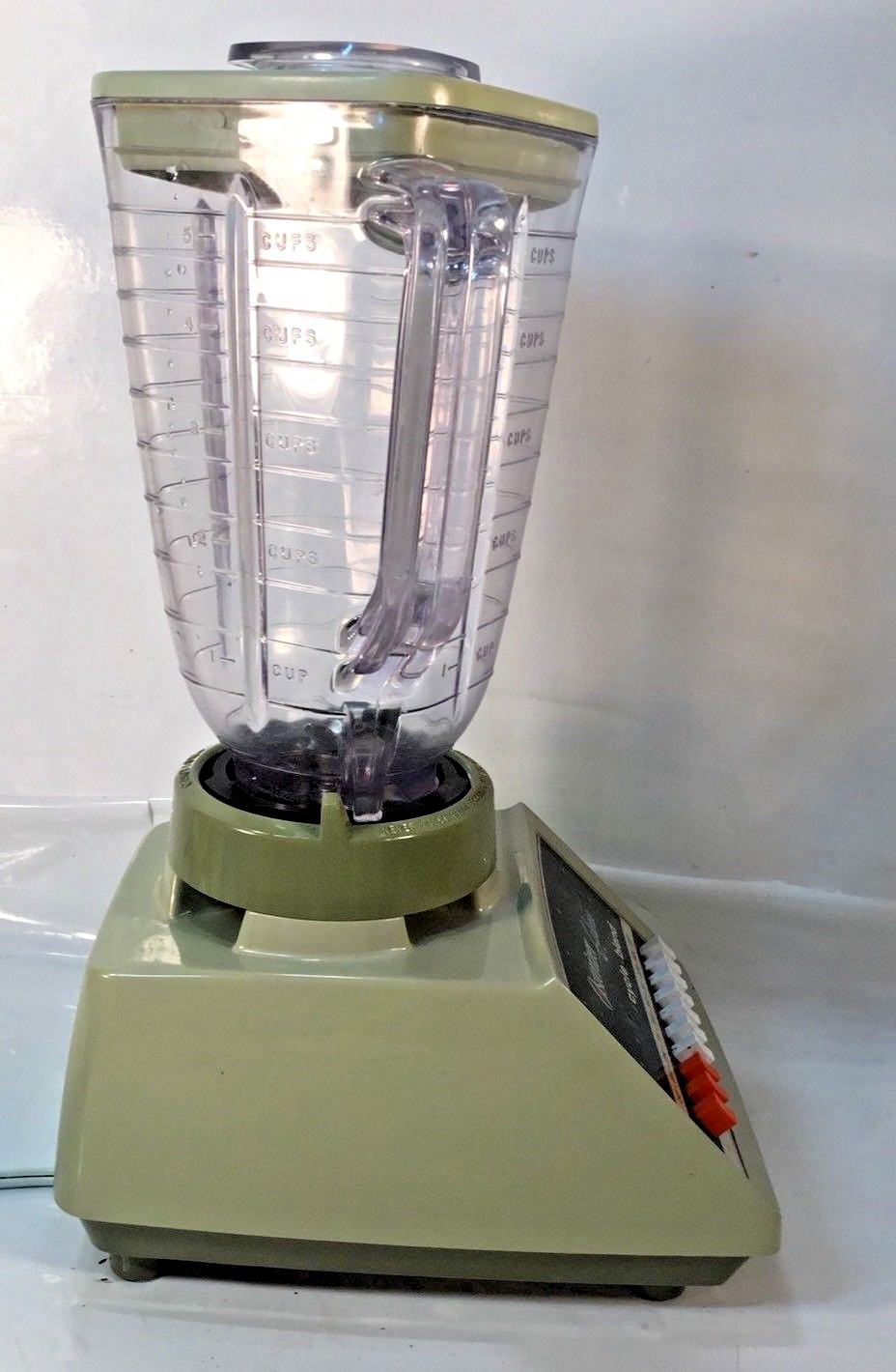 Vintage 1970s Oster Osterizer Galaxie Blender TWO TONE GREEN Model 869-15H