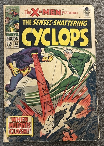 Vtg X-MEN Featuring The Senses-Shattering CYCLOPS June #45