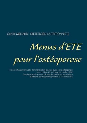 Menus d't pour l'ostoporose by C?dric Menard (French) Paperback Book