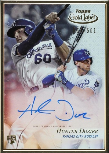 2017 Topps Gold Label - Hunter Dozier #FA-HD