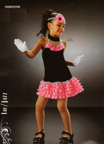 Charleston Child Small Dance Costume Dress & Gloves (No Headpiece) New Closeout
