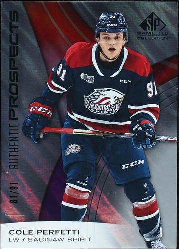 2019-20 Upper Deck SP Game Used CHL Edition - Cole Perfetti #4