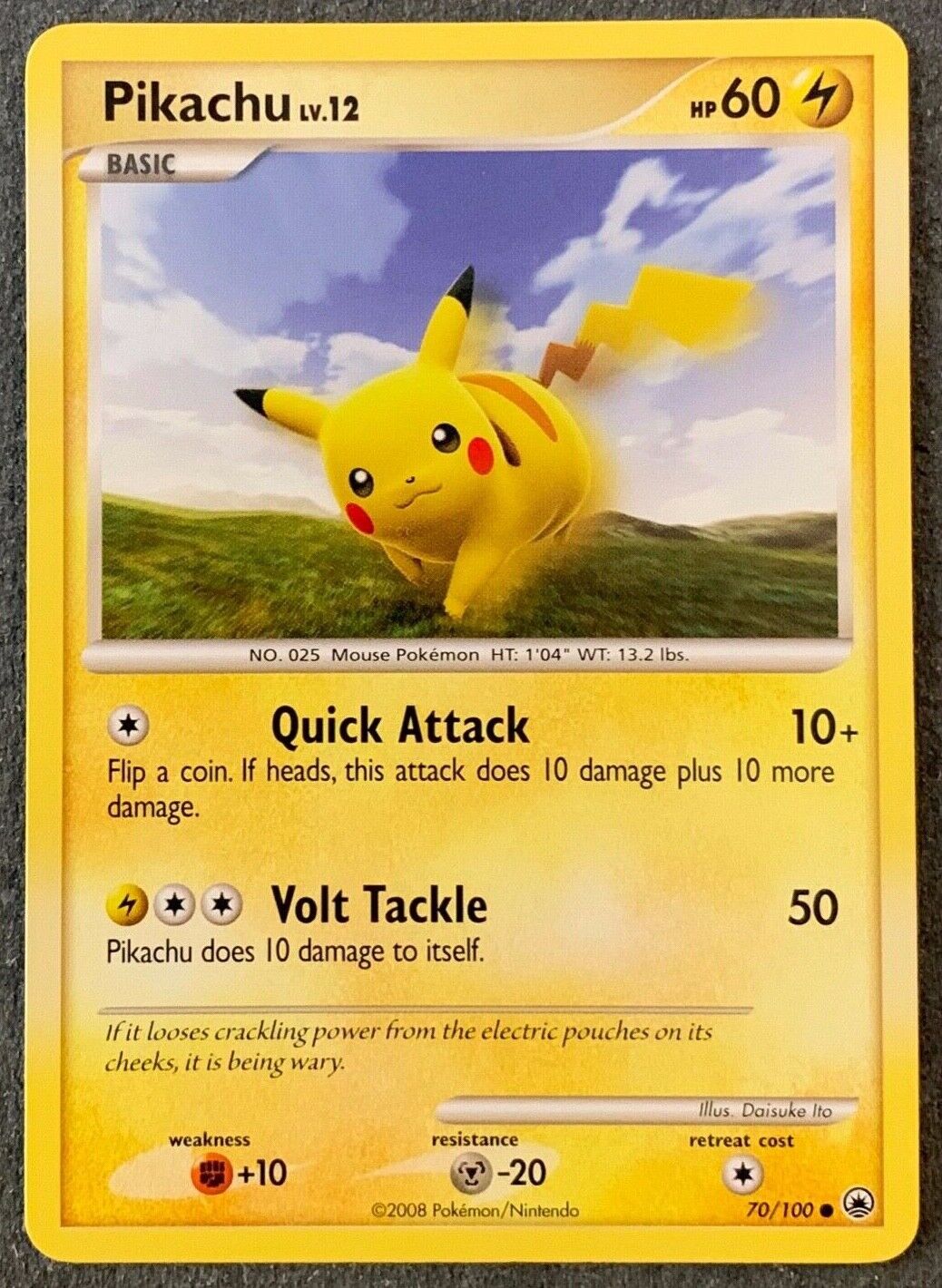 2008 Pikachu LV.12 Pokemon Card (70/100) - NM Condition | eBay 2008 Pikachu LV.12 Pokemon Card (70/100) - NM Condition | eBay