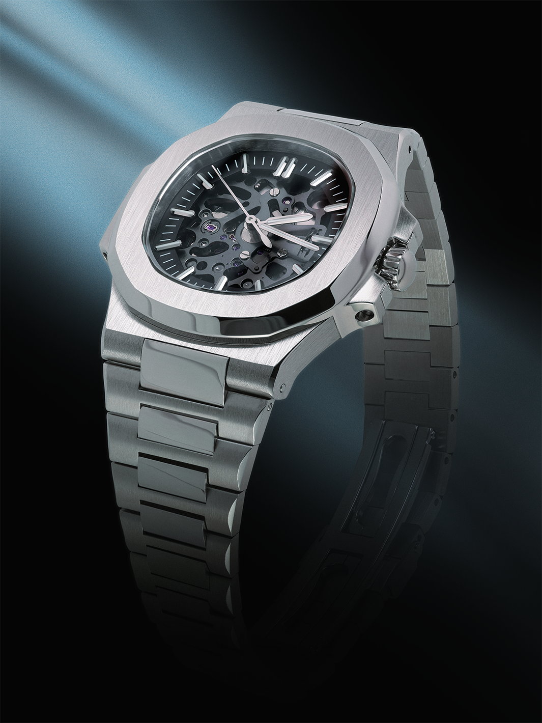 Pre-owned Seiko Custom Automatic Skeleton Mod Watch  Nh72 Hand Made Men's 39.5mm Waterproof