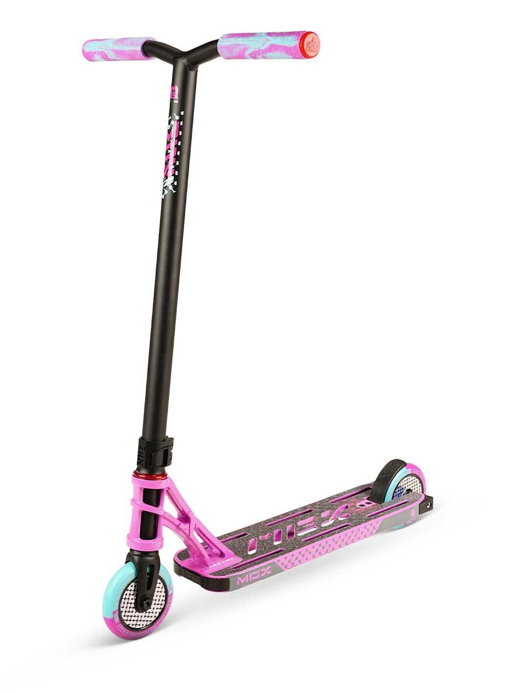 Madd Gear MGX S2 Pro Stunt Scooter – Pink Teal for Kids Ag