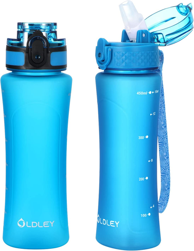 For School With Straw Chug Lid, 15 Oz Unbreakable Leak-proof
