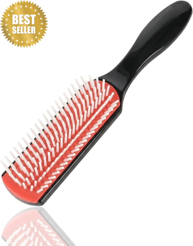 Curling Comb with 7 Rows of Teeth, Featuring Both Hair Styling and Scalp Massage
