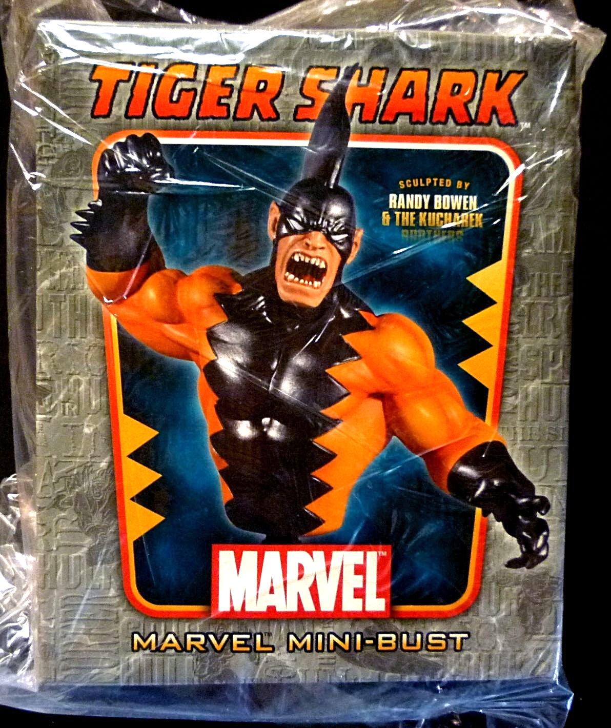 ★TIGER SHARK★ MAVEL MINI-BUST Tiger Shark Mini-Bust Bust Statue Sealed New 2008 Bowen