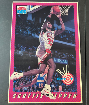 Scottie Pippen 1993 Sports Illustrated For Kids Poster 16x11 Chicago Bulls