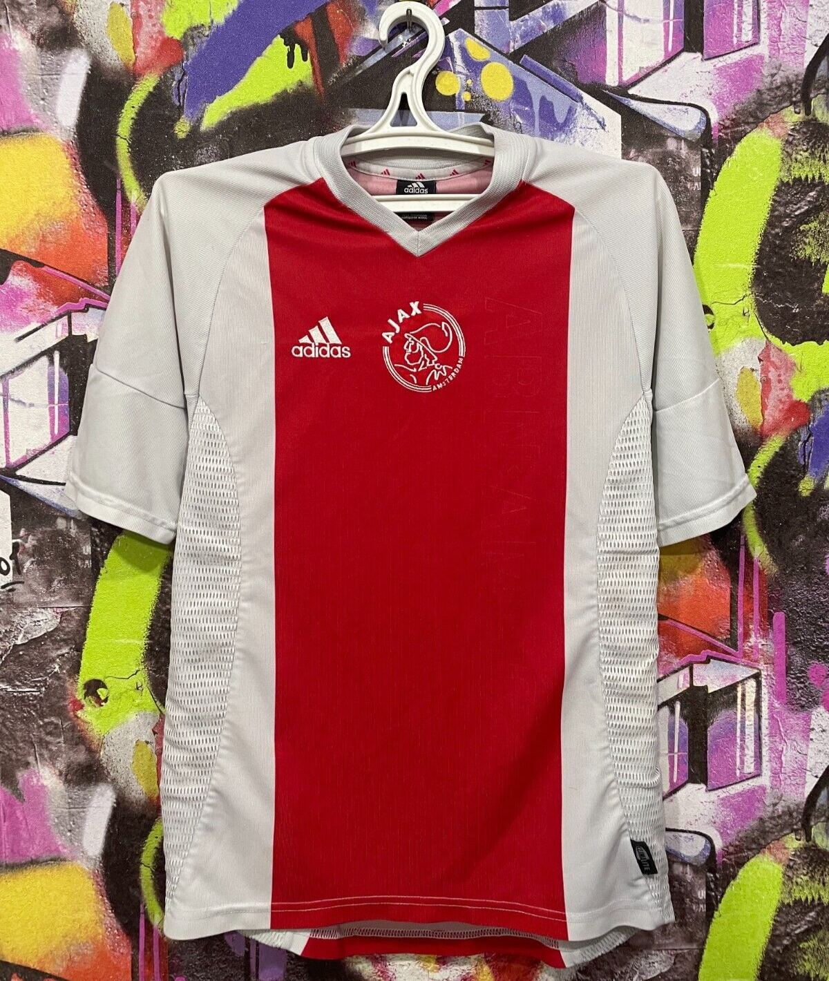 2003/2004 ADIDAS Ajax Jersey Amsterdam Shirt ABN AMRO Red
