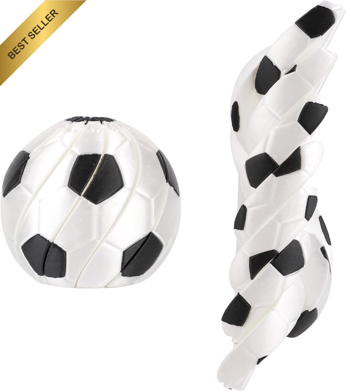 Soccer Fidget Ball Toy, 3D Twist and Turn Desk Fidget Ball