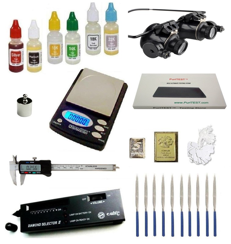 Gold Silver Test Kit Electronic Diamond Tester Troy Ounce Digital Scale Caliper