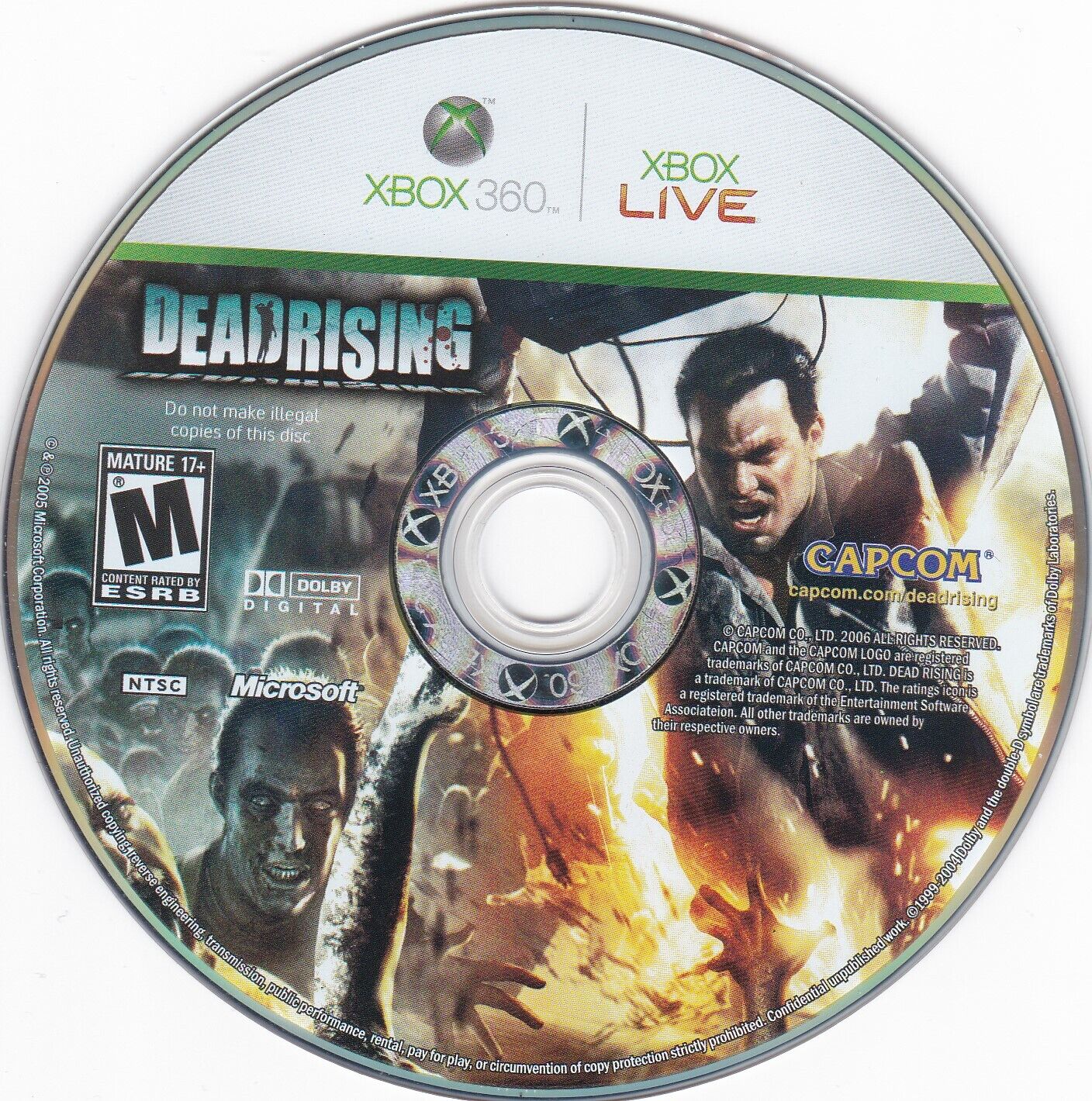 Dead Rising Microsoft Xbox 360 2006 DISC ONLY