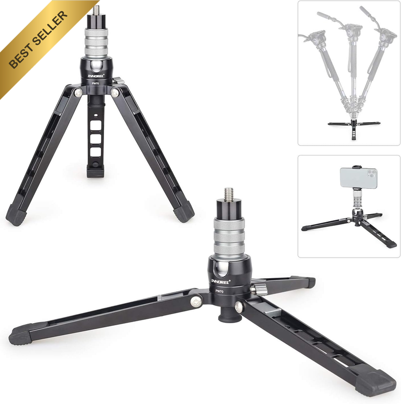 All-Metal Mini Tabletop Tripod Stand- Pw70,With 1/4