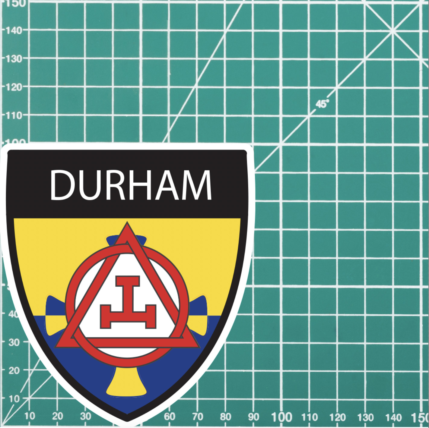 Durham Masonic Holy Royal Arch Shield Sticker - Picture 4 of 4