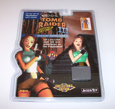 NEW Tomb Raider Laura Croft PlayStation PS1 Memory Card Collector's Edition 1998