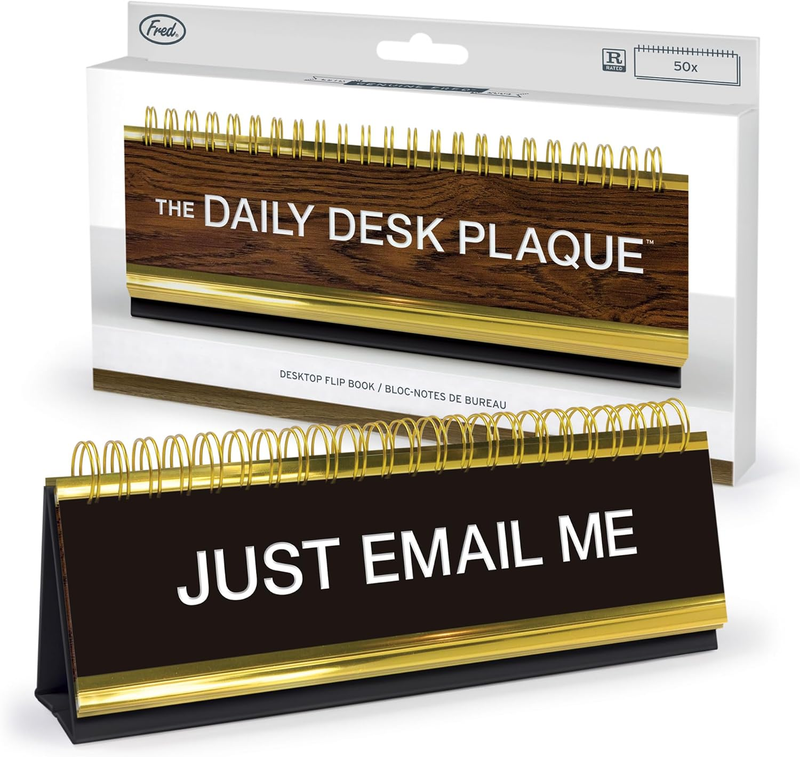 Daily Desk Plaque Flip Book - Fun & Functional Decor