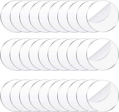 30 Pieces Acrylic Disc Clear Acrylic Circle Blanks round Acrylic Sheets Transpar