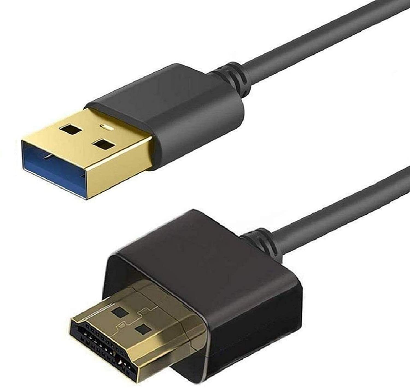 USB to HDMI Cable, USB 2.0 Male to HDMI Male Charger Cable S