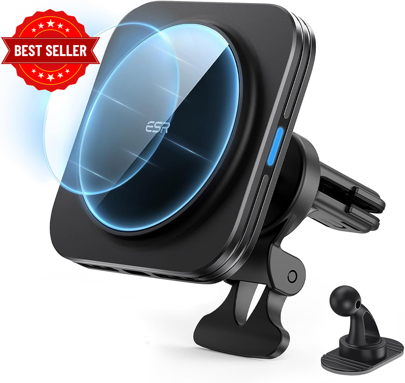 for Magsafe Car Mount Charger,15W Magnetic Wireless Car Charger, for Magsafe Car