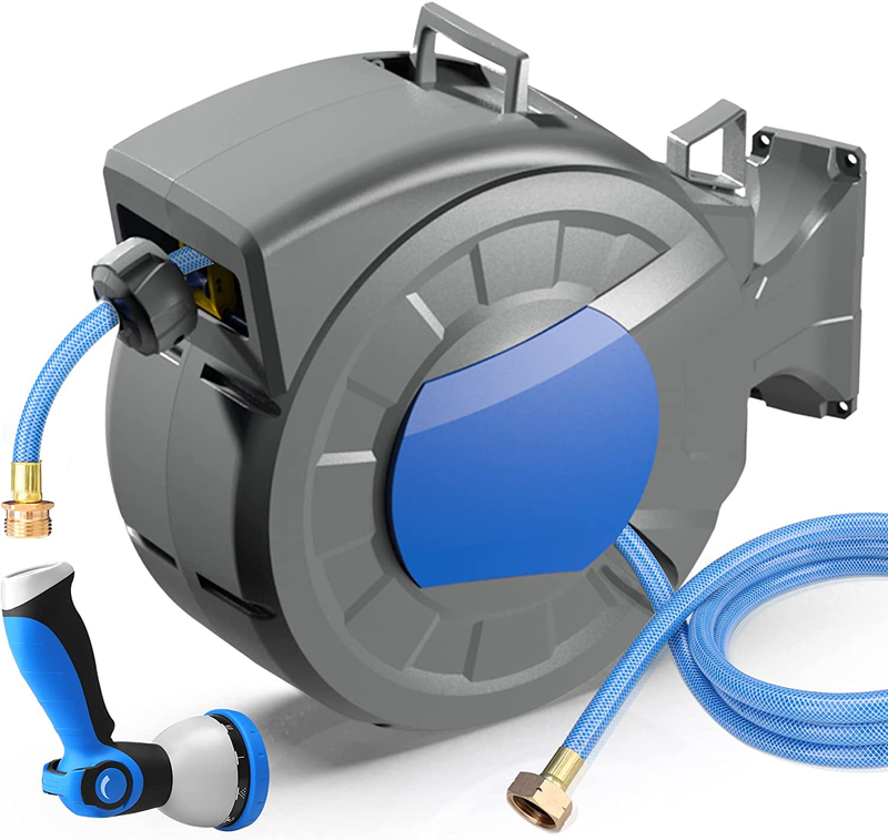 Retractable Garden Hose Reel Wall Mount 1/2
