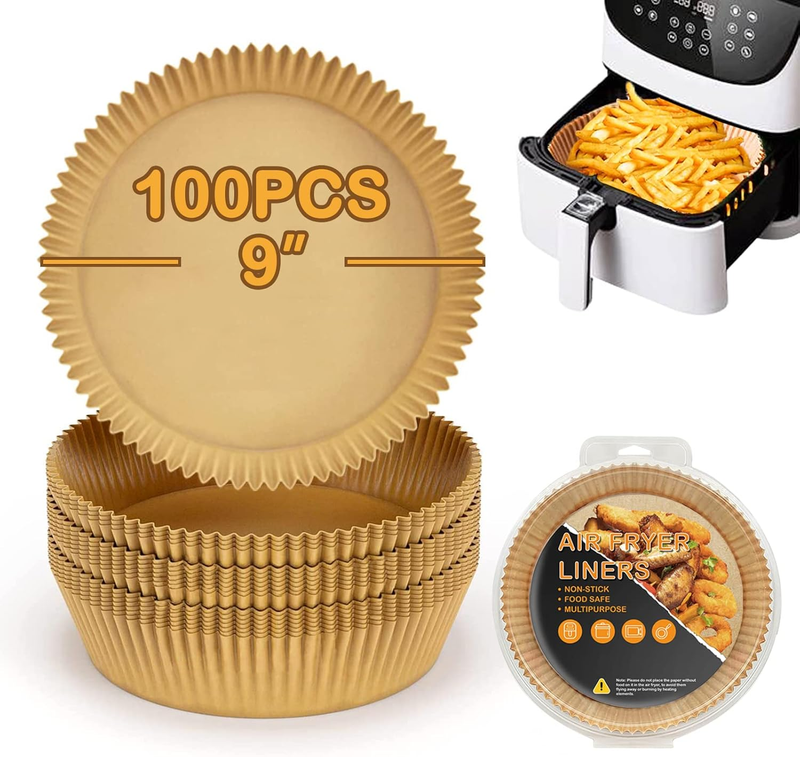 Air Fryer Parchment Paper Liners for Ninja AF100C, 9 Inch Parchment Paper Liners