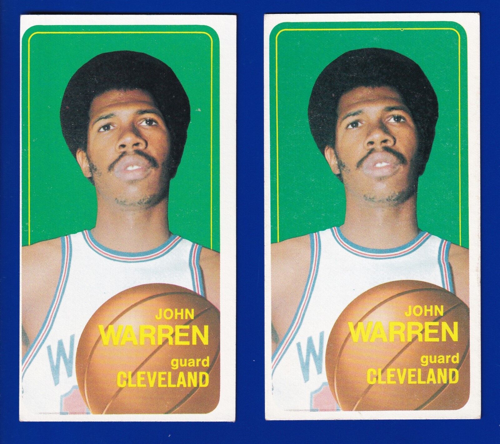 2 JOHN WARREN KNICKS LOT 1970-71 TOPPS #91 EX (OC) & VG-EX+ 2 JOHN WARREN KNICKS LOT 1970-71 TOPPS #91 EX (OC) & VG-EX+