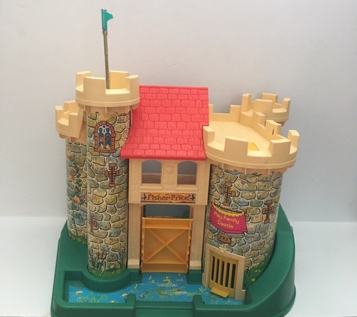 Vintage Fisher Price Little People Castle 993 In Original Box Near Complete