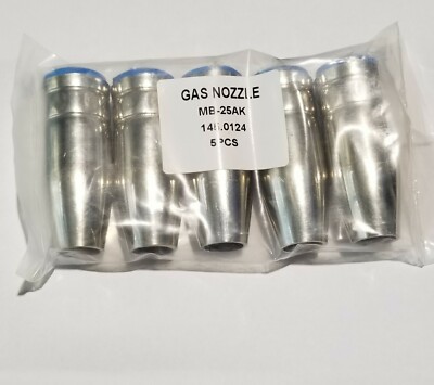 5PK Binzel BW MB25 25AK SB25 Nozzle 145.0124  MIG Gun Welding Torch Consumbales