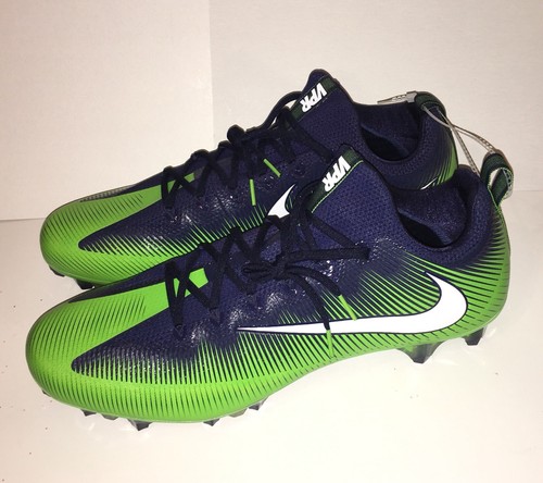 Nike Vapor Untouchable Pro PF Football Cleats Green/Blue Size 16 839924-329 NEW!