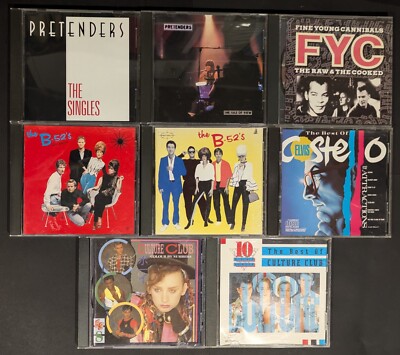 80's New Wave-Pop CD Lot #8 - Pretenders, Culture Club, Elvis Costello, B-52s