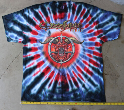 Vintage The Ozzfest 2000 Ozzy Osbourne T-Shirt XL Tour Band Tee Tie Dye Demon
