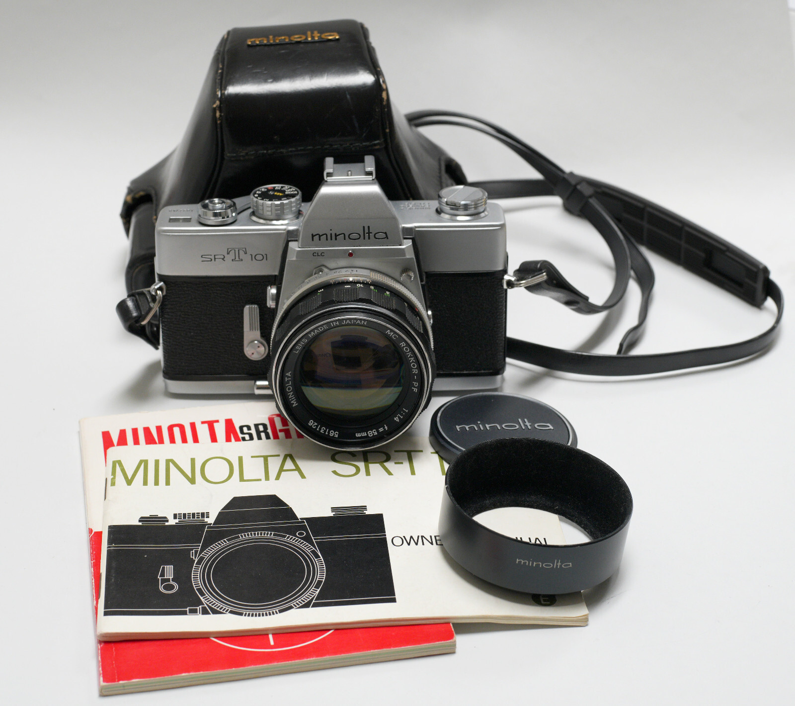 Minolta SRT 101 MC Rokkor-PF 58mm f1.4 Lens 35mm Film Camera – ASA