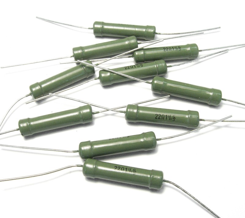 10x Siemens Karbowid Vintage PrÃ¤Zisions-Widerstand, 22 Ohm, 1%, Nos 