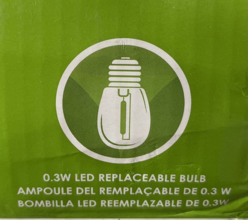 2 SunForce LED Light Bulb Replacement For Patio Solar Light String .3W BRAND NEW