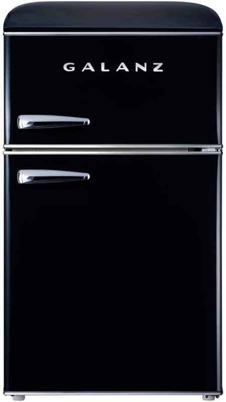 Retro Compact Mini Fridge with Freezer, 2-Door, Energy Efficient, Small Refriger
