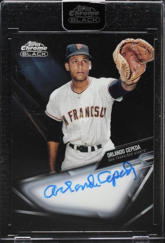2021 Topps Chrome Black - Orlando Cepeda #CBA-OC