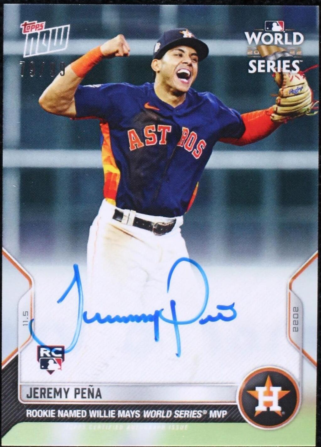 2022 Topps Now - Jeremy Pena #1161A