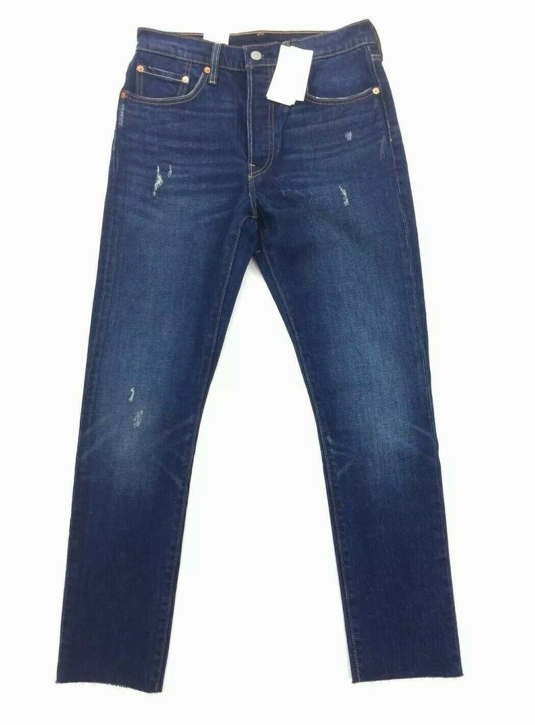 

НОВЫЕ женские джинсы-скинни Levis 501S из эластичного денима темно-синего цвета с бахромой, размер 27, 28, 30, Синий, Levi's 501S