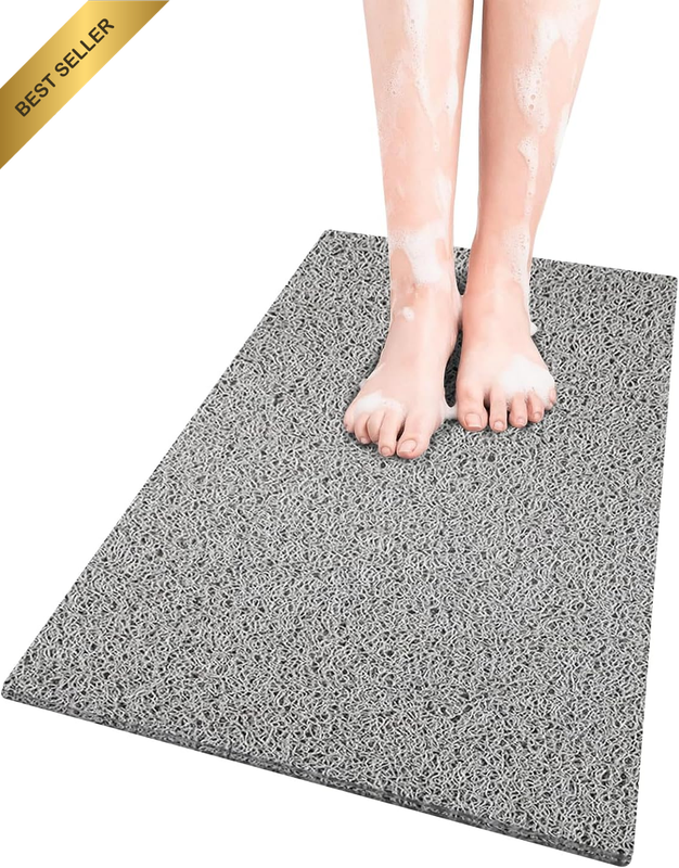 Non-Slip Bathtub Mat | 40 * 60Cm Shower Mats for Bath Tub | PVC Loofah Bathroom