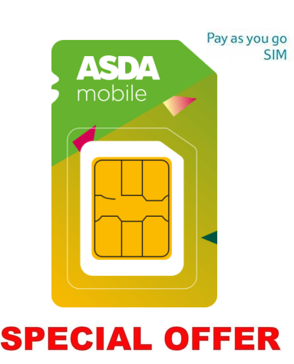 ASDA Mobile Superfast 5G (SIM Card + 5G Data) For Mobiles Dongles