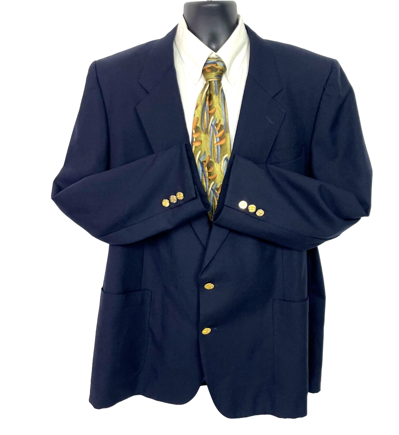 ジャケット・アウター clane OVER SHOULDER GOLD BUTTON BLAZER OVER SHOULDER GOLD BUTTON BLAZER color：IVORY / NAVY In