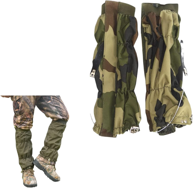 Snake Gaiters for Men Women Adjustable, Lightweight Snake Boot Gaiter Camo Snake