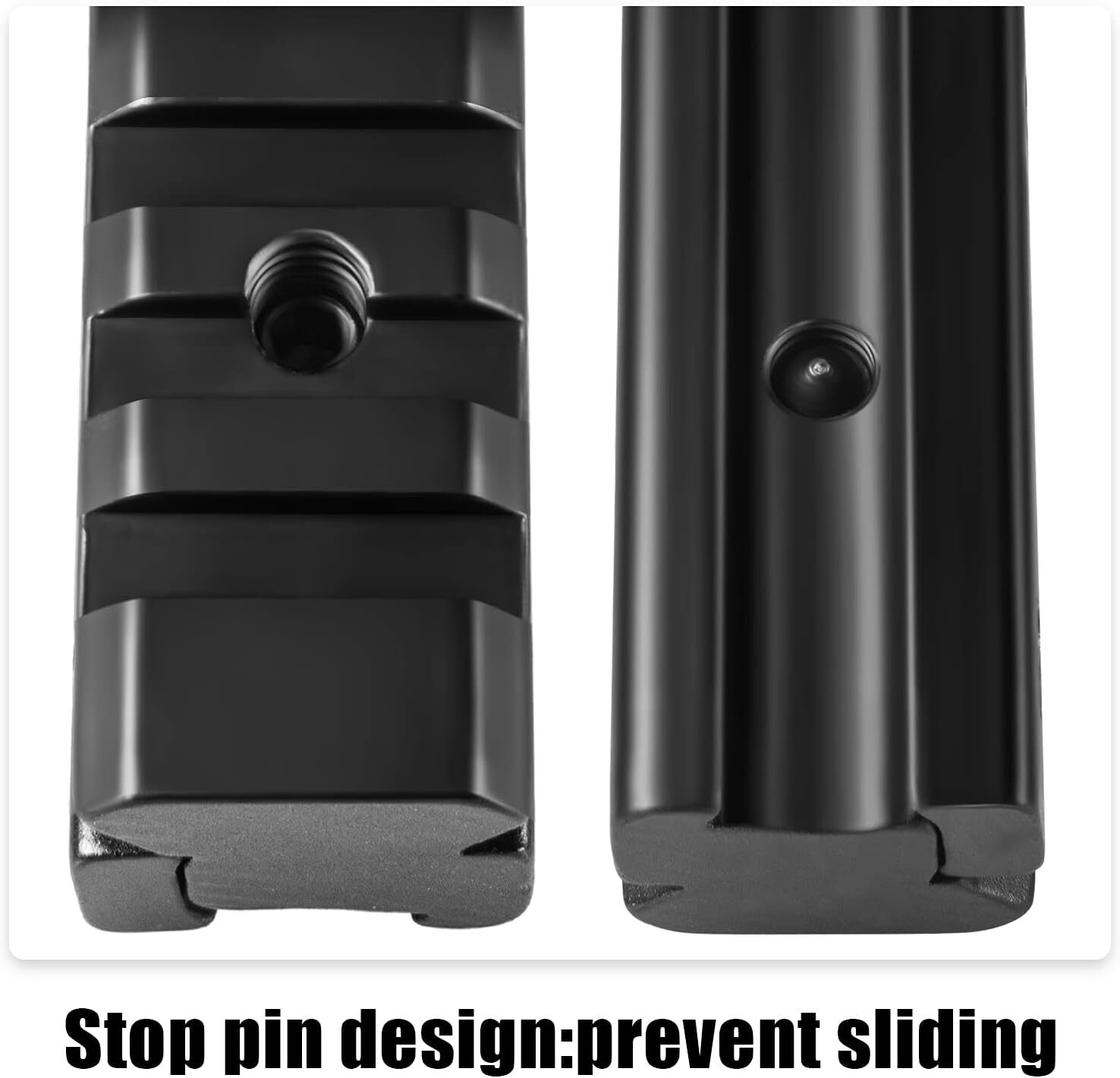 14 Slots 3/8" to 7/8" Dovetail to Picatinny Rail Adapter Picatinny Riser Mount 