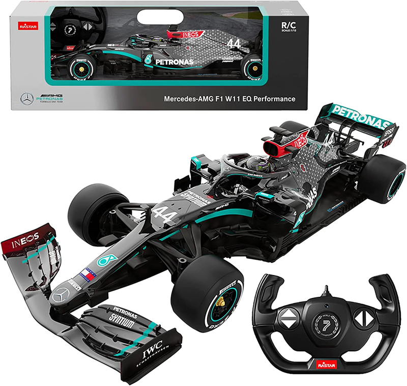 F1 Remote Control Car 1:12 Scale  F1 RC Car Mercedes-AMG F1 W11 EQ, Black